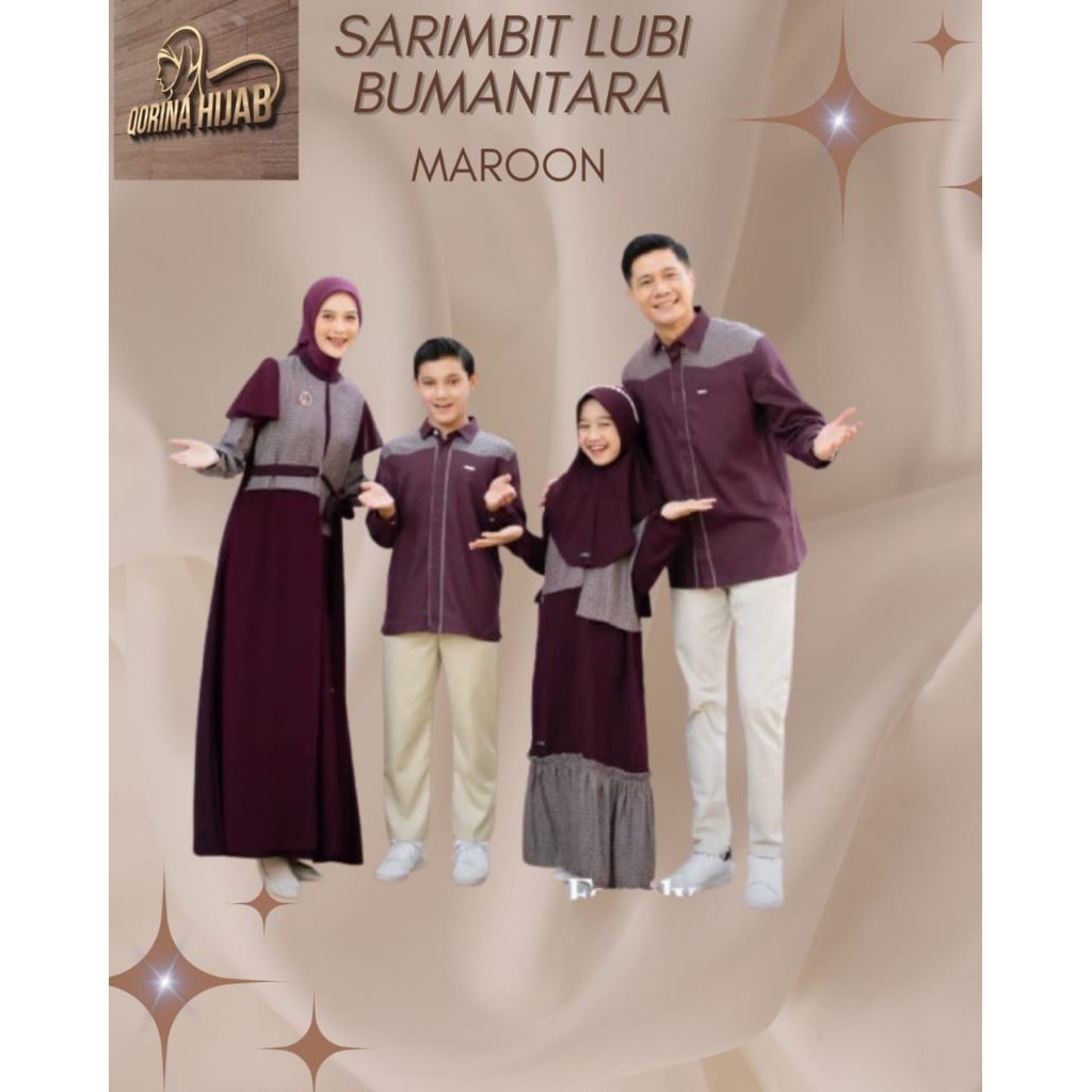 Sarimbit Lubi Bumantara Maroon / Sarimbit Lubi 2026 / Sarimbit Lubi Terbaru
