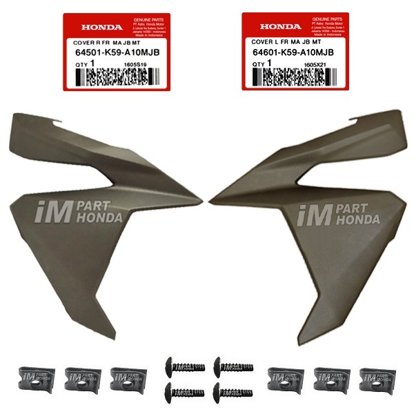 64501-K59-A10MJB 64601-K59-A10MJB Cover Sayap Kanan Kiri Vario 150 K59 2015 - 2017 Coklat Dof