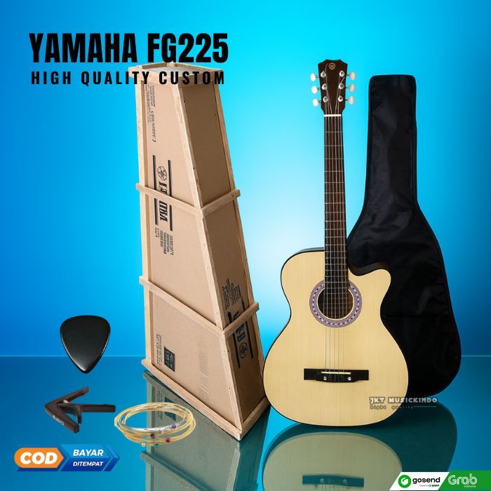 Gitar Akustik Yamaha FG225 senar string murah high quality Guitar Akustik custom Senar String