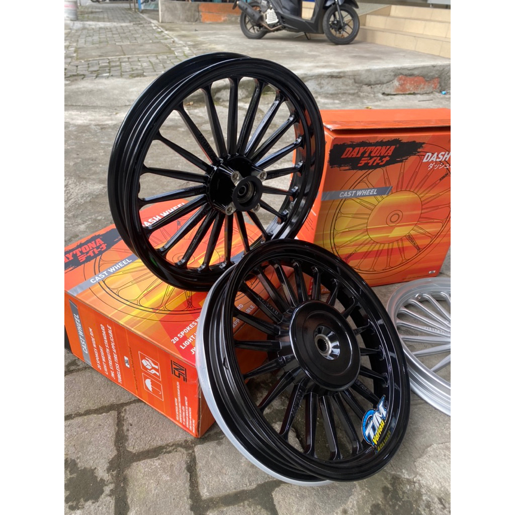 DAYTONA RACING ORIGINAL VELG PALANG 20 185x14 & 215x14 VARIO 110 CBS BEAT SCOOPY GENIO SPACY kl85 21