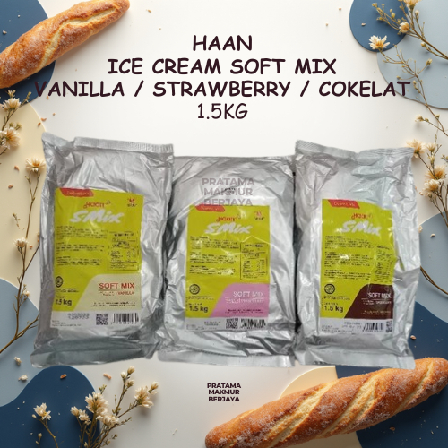 Haan Soft Ice Cream Mix 1.5 Kg 3 Flavors