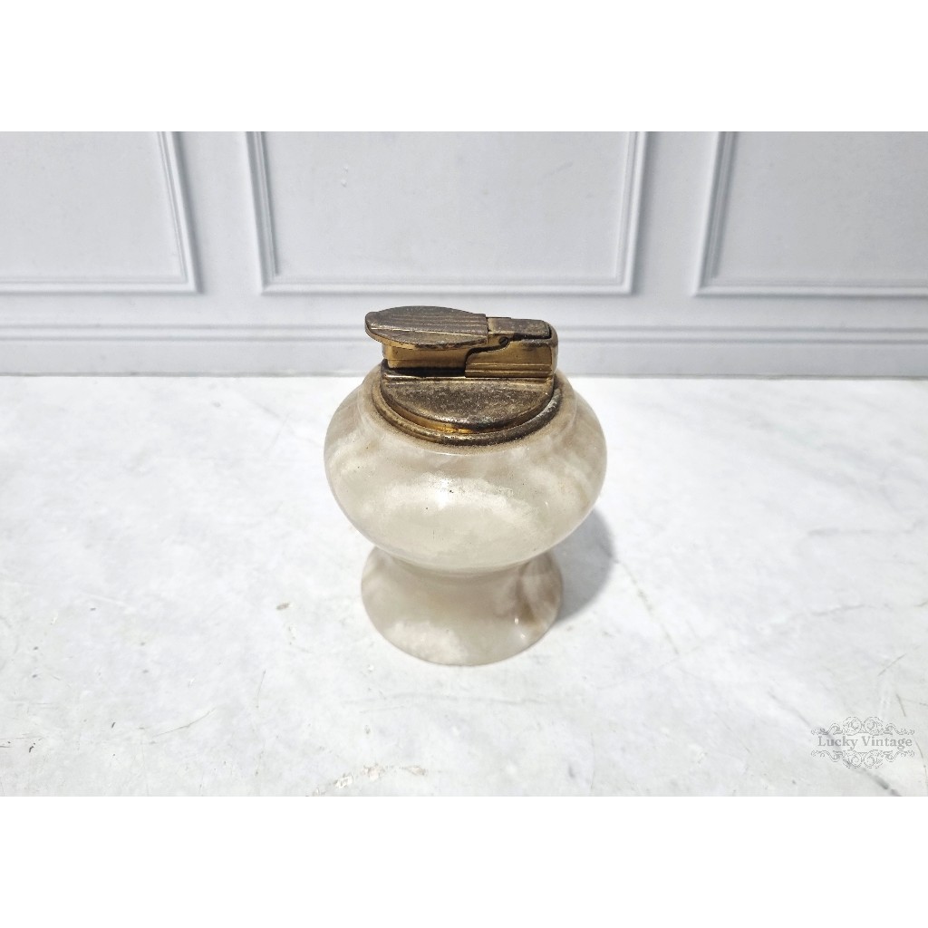 Vintage Onyx Marble Table Lighter