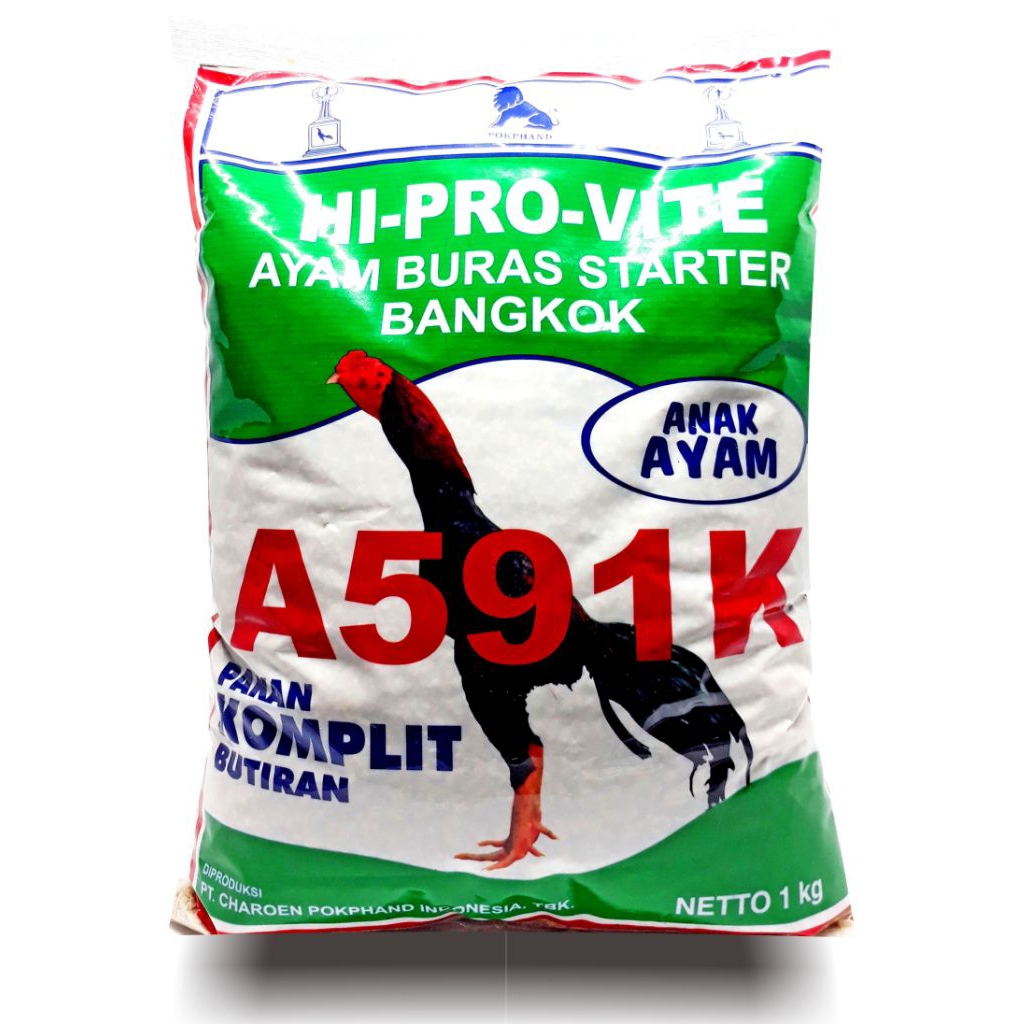 Pur ayam Bangkok A591K 591 Pur Ayam Bangkok A591K 591 Hi-Pro-Vite Ayam Buras Starter Kaya Protein Ti