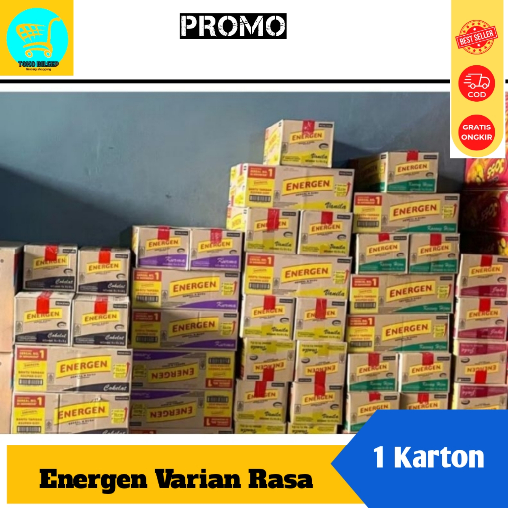 Energen isi 16 Renteng Per Dus Cokelat Vanila Kurma Jahe Kacang Hijau Champion