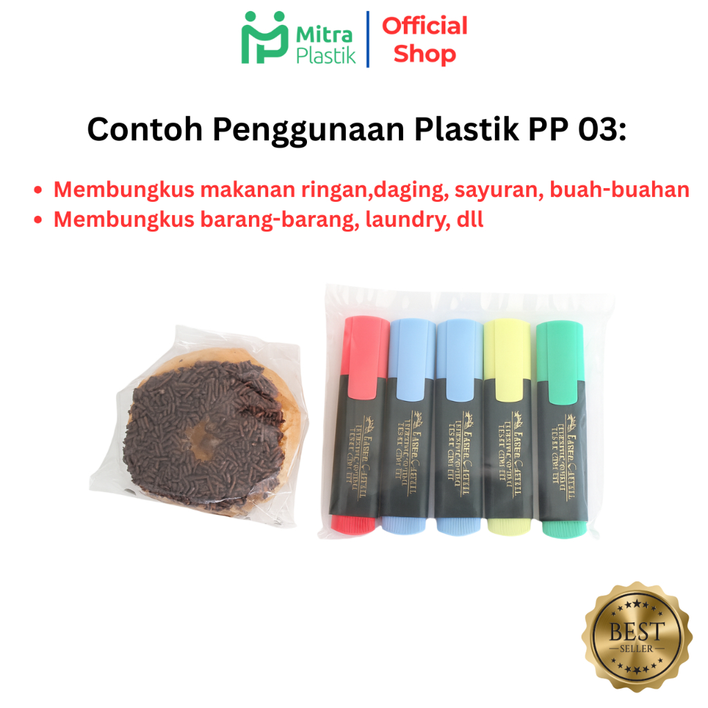 Plastik PP Lebar 9 Tebal 03 9x15 9x17 9x18 Kantong Plastik Bening Transparan