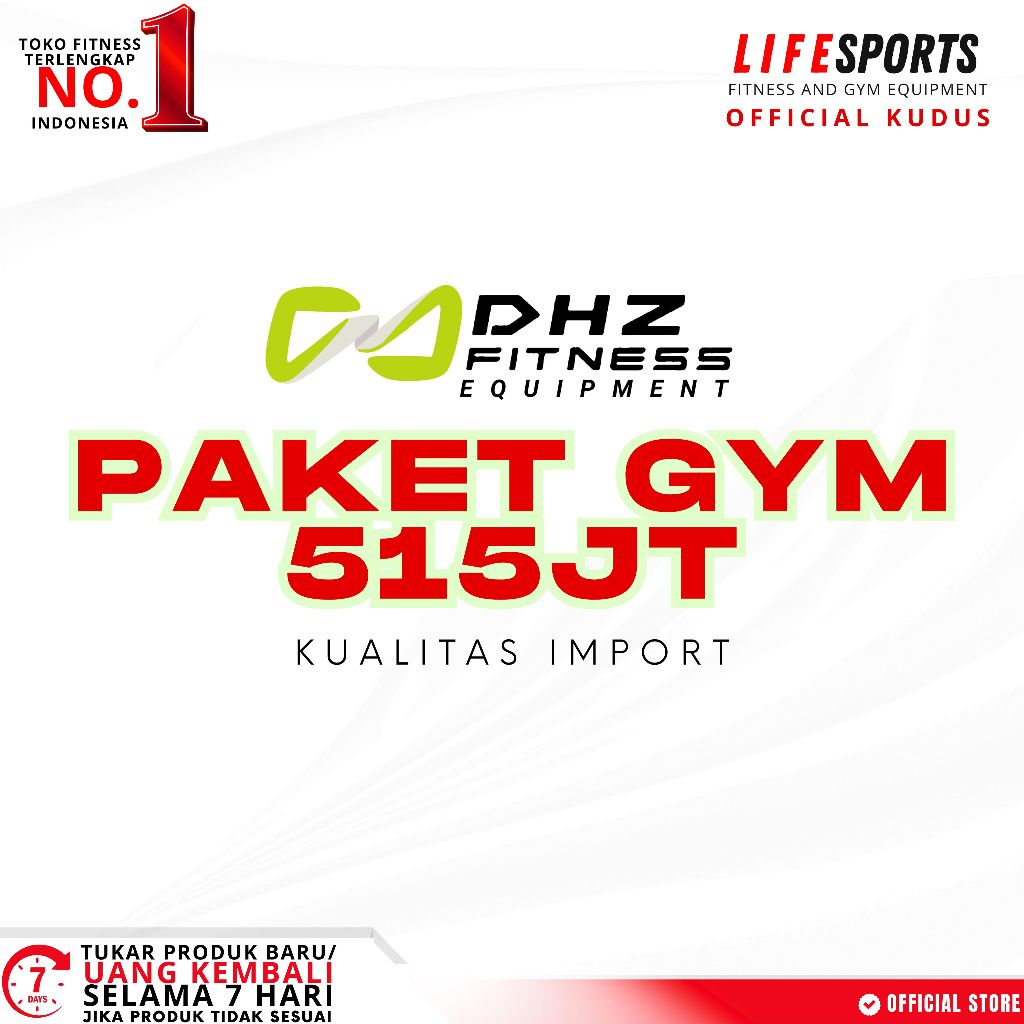Lifesports Alat Fitness Paket Alat Gym Dhz Machine 515 Juta Import Commercial