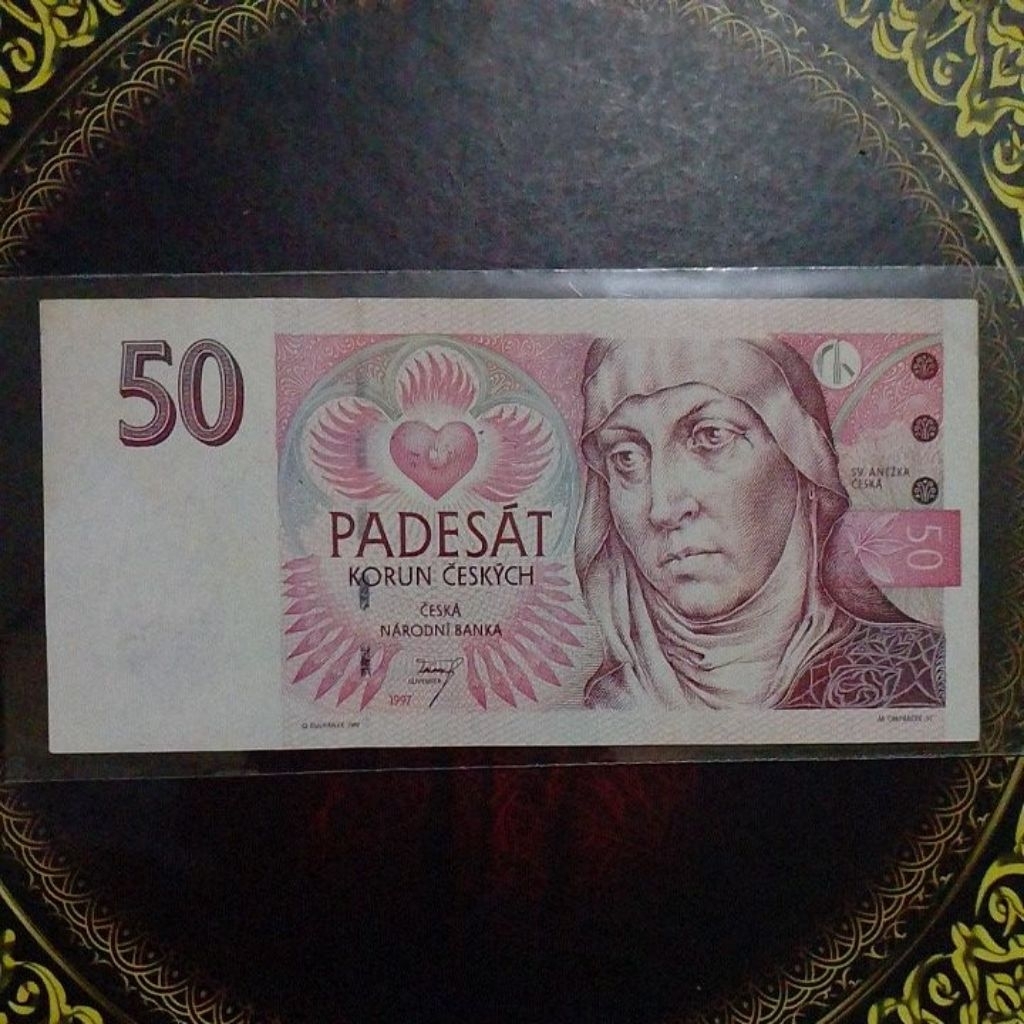 Uang Ceko Ceska 50 korun 1997 vf
