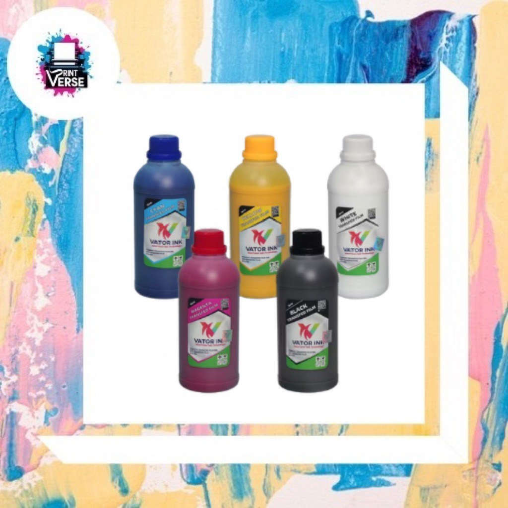 Vator Ink Transfer Film DTF CMYKW 1 Liter
