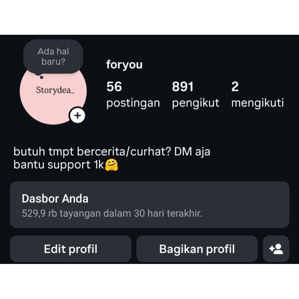 jual akun Instagram real followers Indonesia 800+