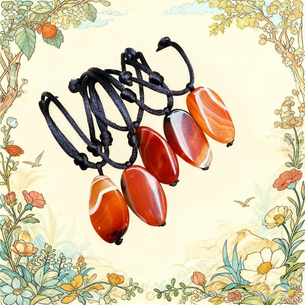 Kalung Batu Akik Sulaiman Madu Asli Terbaik