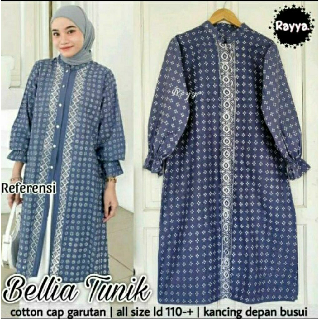 Tunik Bellia Batik Solo Tunik Batik Wanita