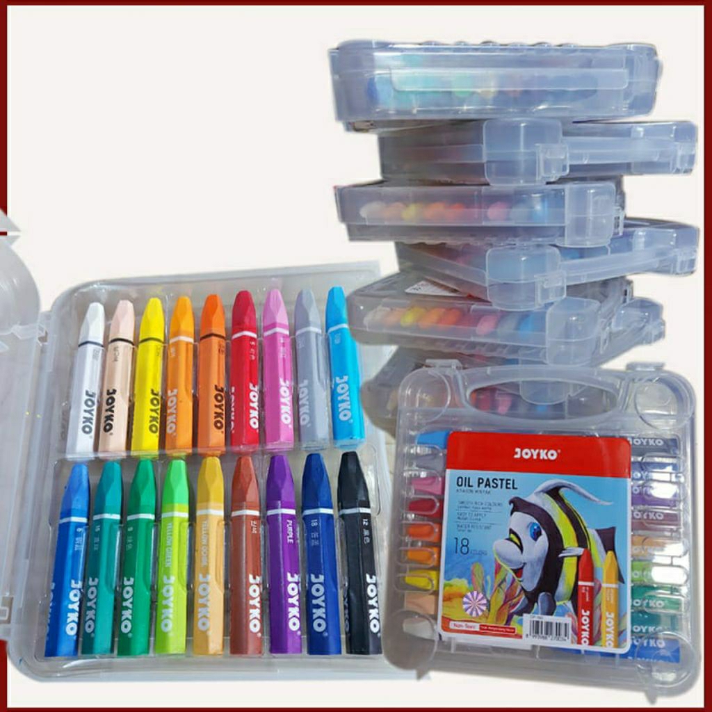oil pastel joyko 18warna crayon