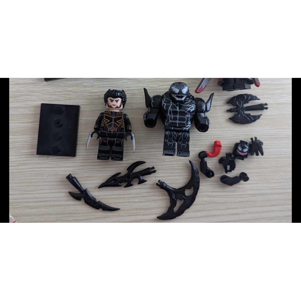 Lego brick venom wolverine Minifigure