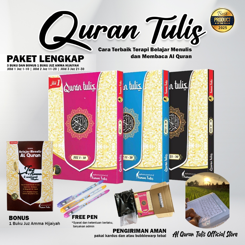 Trace Quran Writing – Alquran Tulis Sendiri Full 30 Juz Al-Quran Tulis Anak, Belajar Huruf Hijaiyah 