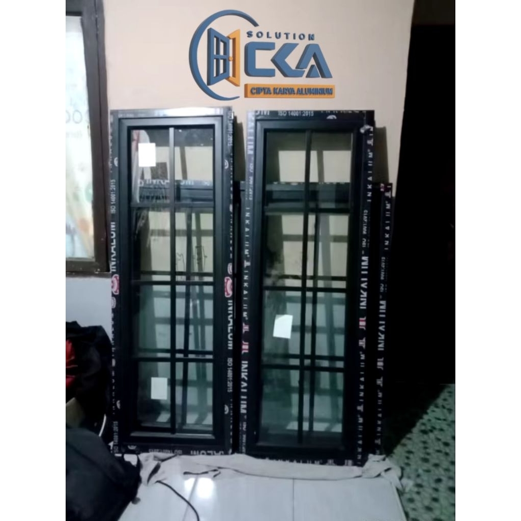uk L75xT125 kusen jendela aluminium inkalum