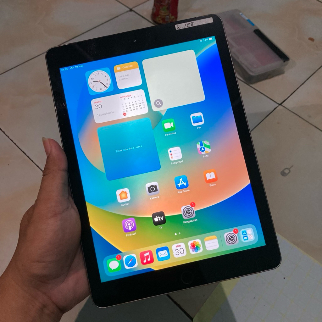 ipad 6 128gb wifi cell bukan bypass gray
