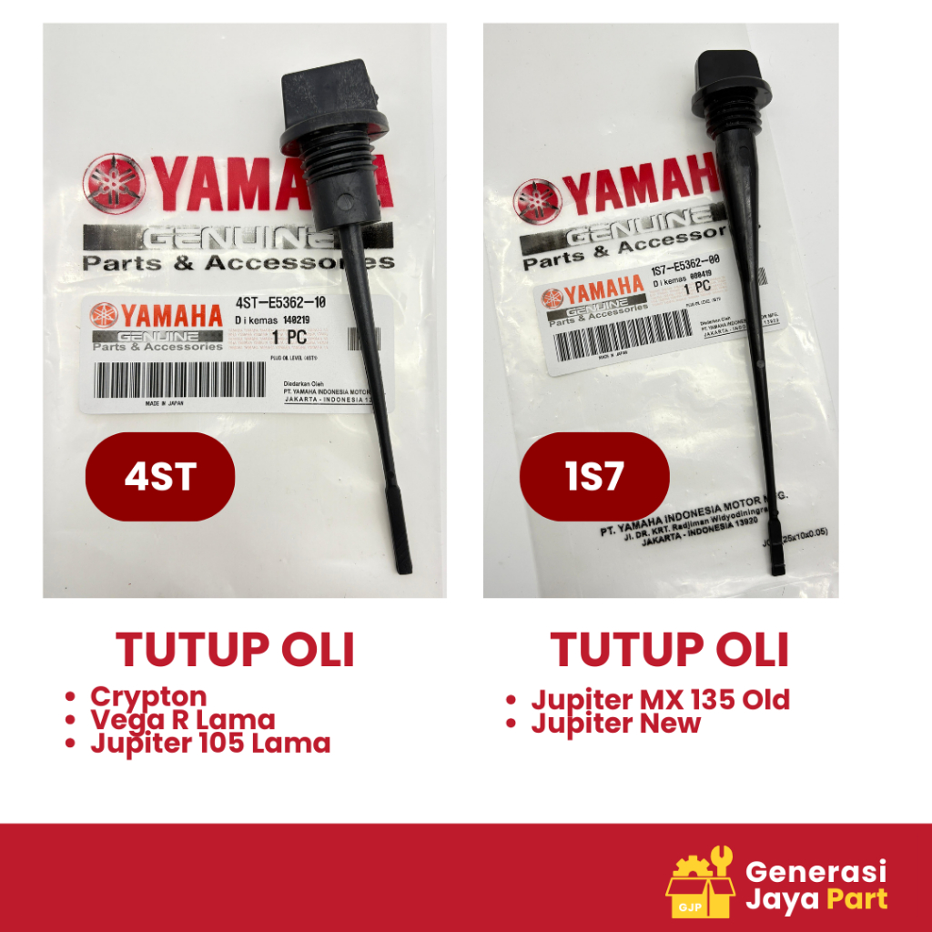 Tutup Oli Mesin Yamaha Crypton Vega R Lama Jupiter 105 Lama 4ST-E5362-10 Tutup Oli Mesin Yamaha Jupi