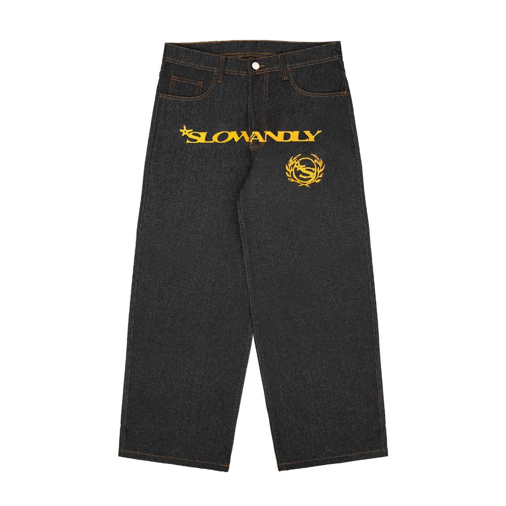 Slowandly - Baggy Pants Raw Denim - Base