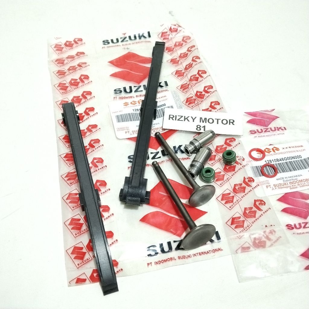 karet lidah tensioner+payung klep+botol klep+sil klep suzuki spin 125 ori sgp
