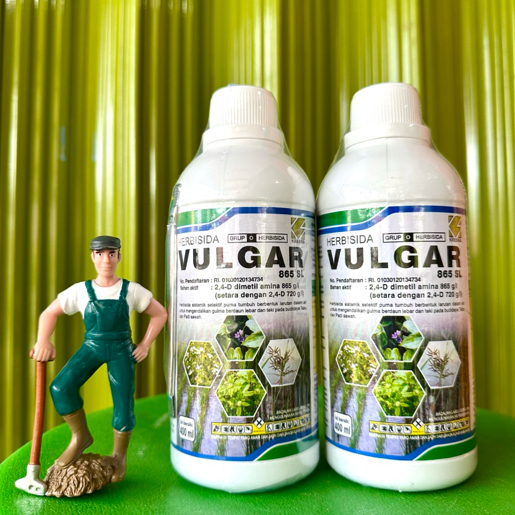 Herbisida VULGAR 865SL 400ml - Herbisida Sistemik Vulgar Untuk Padi dan Tebu