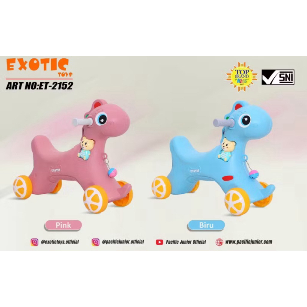 EXOTIC ET-2005 (MUSIC) EXOTIC  Toys Balance Bike  ET-2152 (Sepeda Keseimbangan)