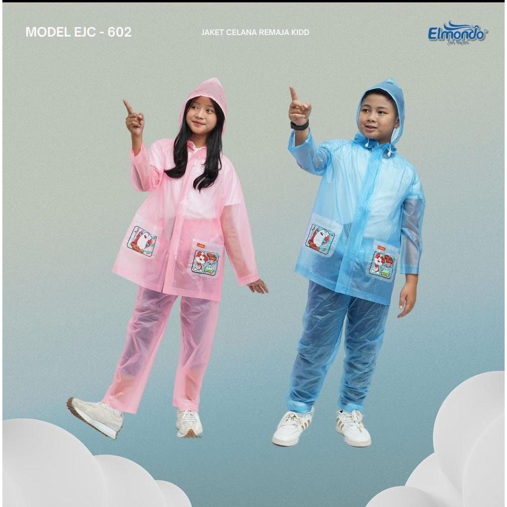 elmondo jas hujan stelan remaja kids 602
