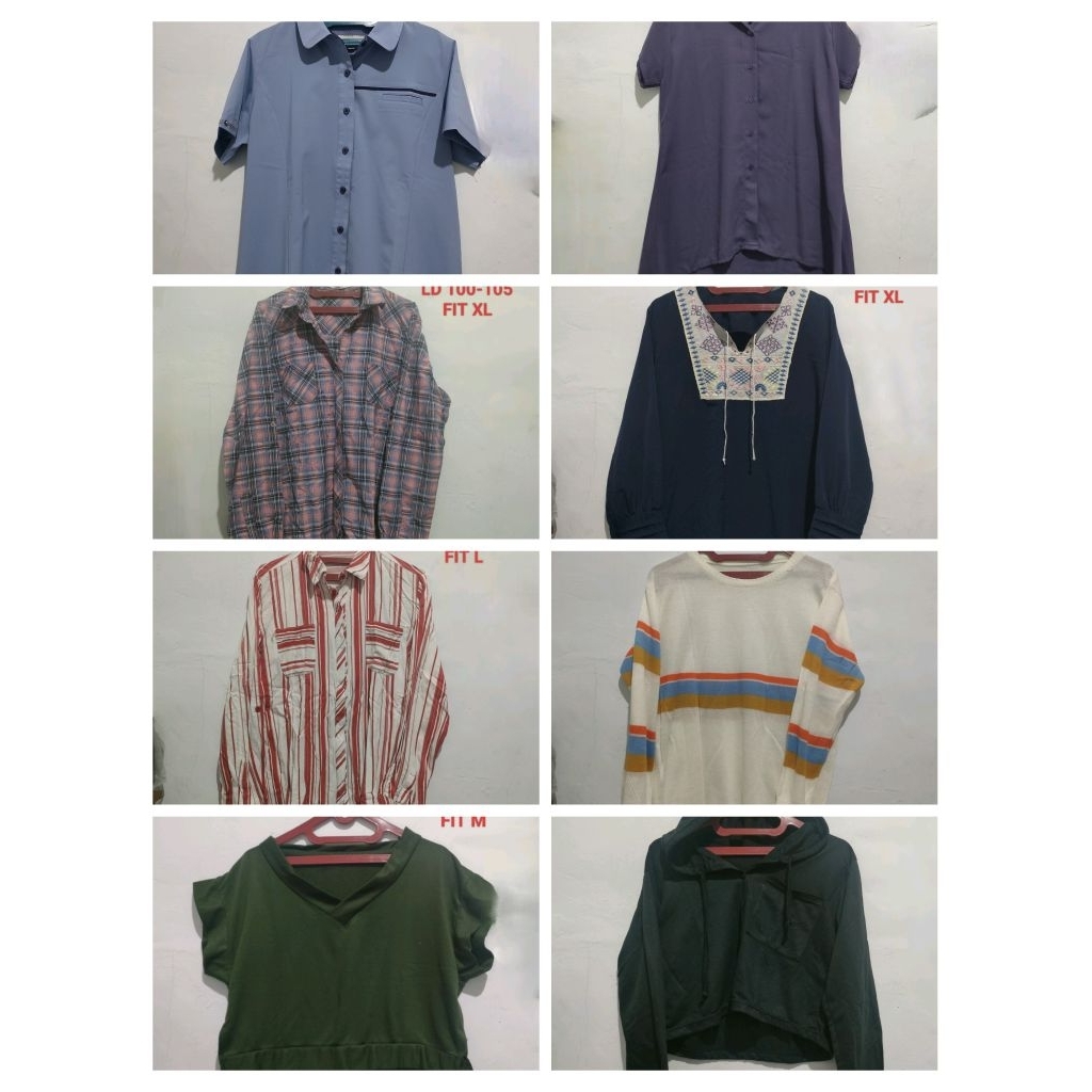 Baju Blouse Preloved lima ribuan/5ribu