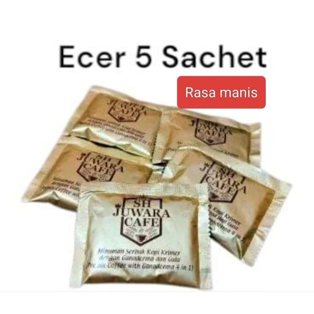 ECER 5 sachet SH Cafe Coffee Juwara
