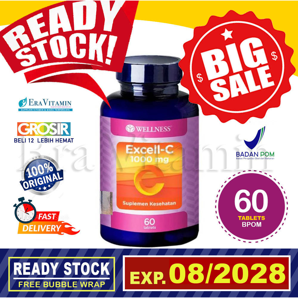 Vitamin C 1000mg WELLNESS Excell C 1000 mg 60 tablet