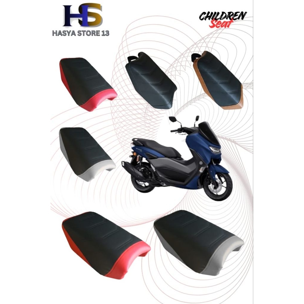 Jok boncengan anak Jok Sambungan motor anak Jok dudukan anak kecil untuk motor matic Kursi jok tempa