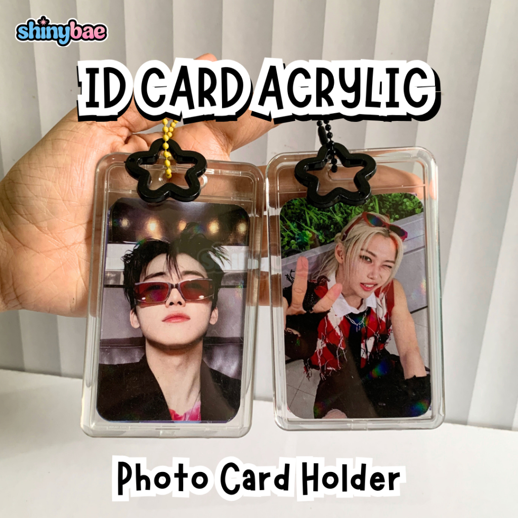 Card Holder Photocard - Tempat Kartu Id Card Akrilik Tranparan 2 Sisi Uhoo