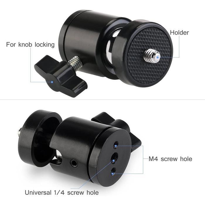 { NY ACC } Mini Ball Head / Ball Head Ringlight / Mini Ball Head Tripod Kamera
