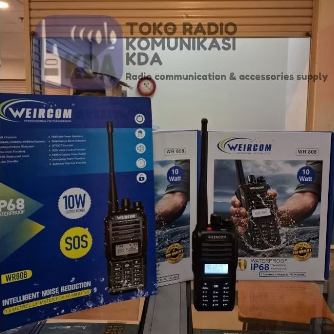 HT WEIRCOM WR808 | WEIRCOM WR 808 | HT 10 WATT | - IP68 WATERPROOF | ANTI AIR | HT SINGLE BAND | HT 