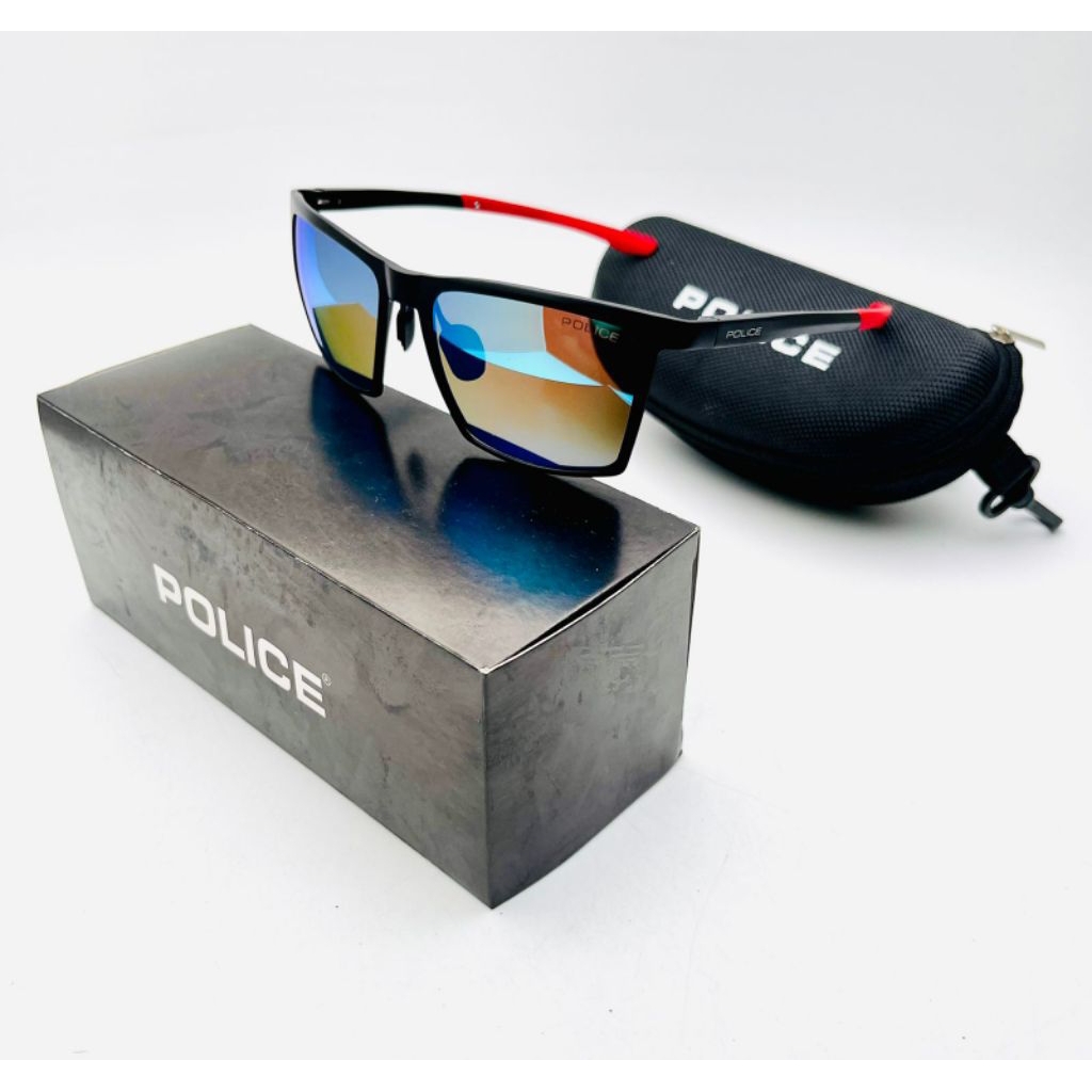 New Sungglass Grade Ori Kacamata Hitam POLICE 1933 Bahan Aluminium polarized+UV600 Antiradiasi