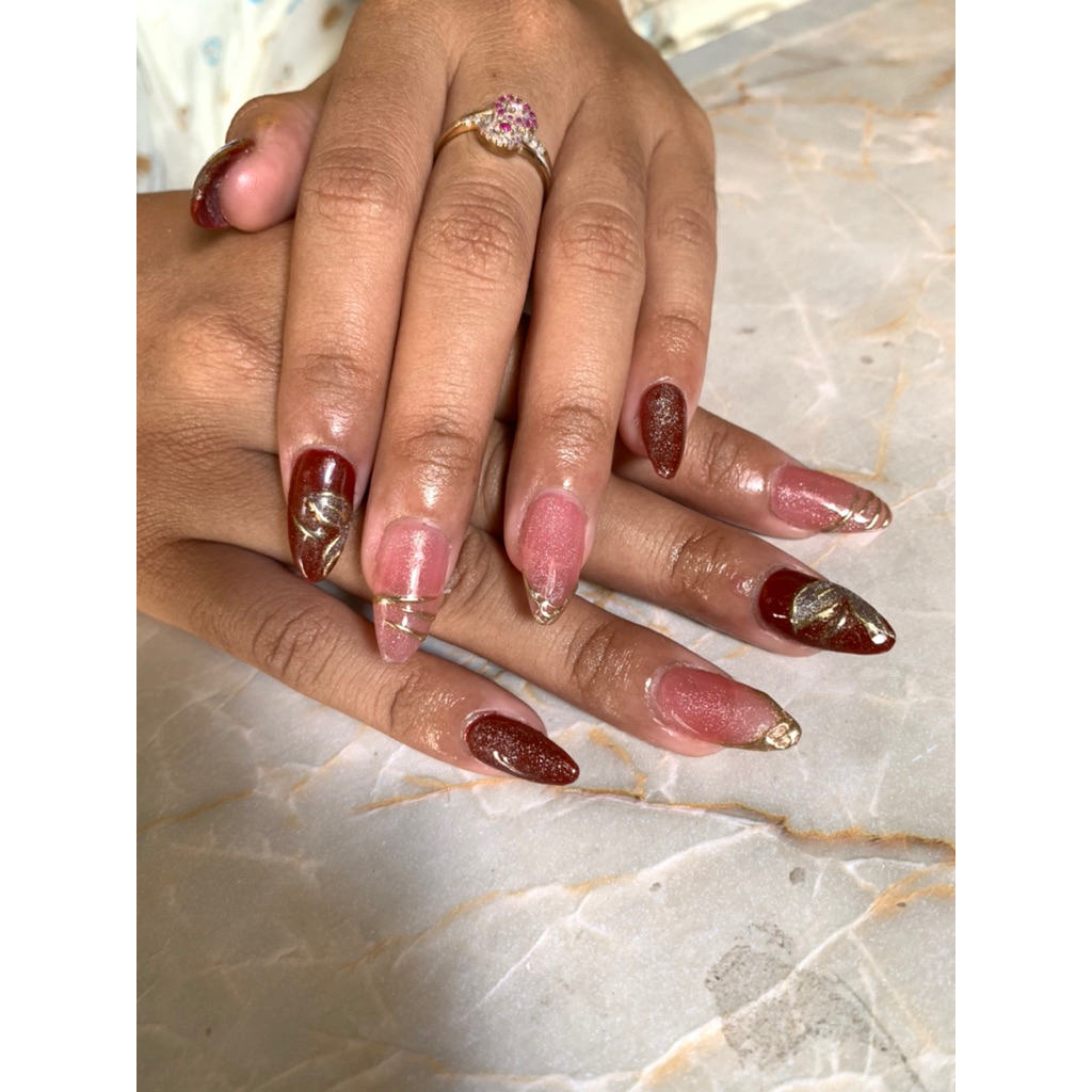 Kuku Palsu  motif // FREE LEM | Press On Nails | Nail Art | Nailarts | kuku palsu | fake nail  | nai