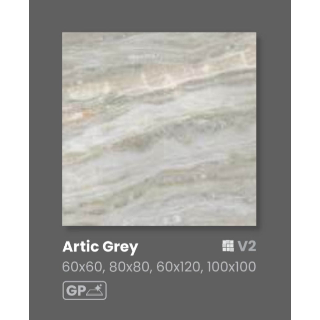 GRANIT MERK INDOGRESS MARBLE TILE TIPE ARTIC GREY UKURAN 60X60 AVAILABLE 80X80, 100x100, 60x120 PERM