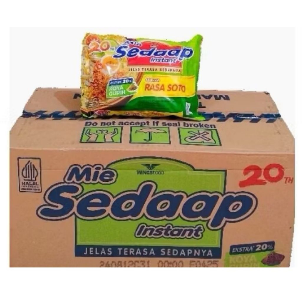 mie sedap rasa soto 1 dus/mie sedap 1 dus/mie sedap/mie instan/sedap soto/mie sedaap rasa soto/mie