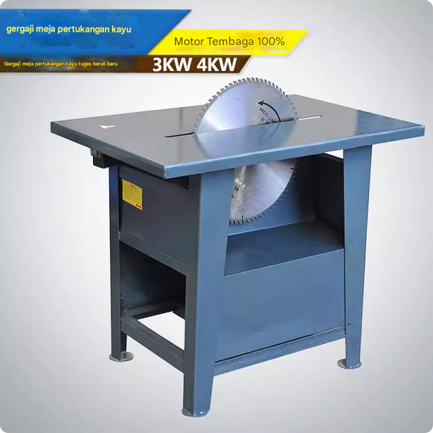 Mesin Gergaji Meja Listrik Table Saw Professional untuk Kayu 12–14 Inch Woodworking Table Saw Machin