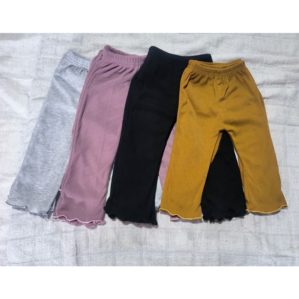 Leging Cutbray Anak Bahan Rib Knit Premium
