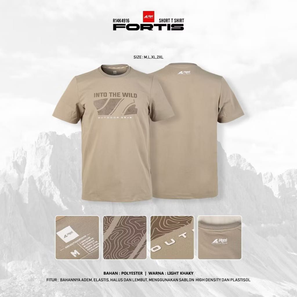 KAOS LENGAN PENDEK REI FORTIS ORIGINAL 100% 4916