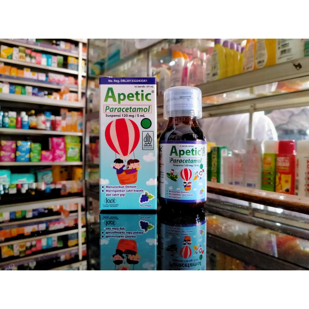 APETIC SIRUP PARACETAMOL 60 ML apetik sirup parasetamol