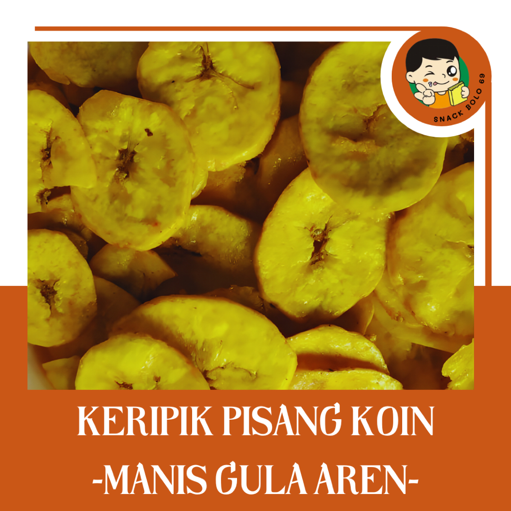 Keripik Pisang Bulat Manis Gula Aren Renyah 1 Kg | Camilan Keripik Pisang
