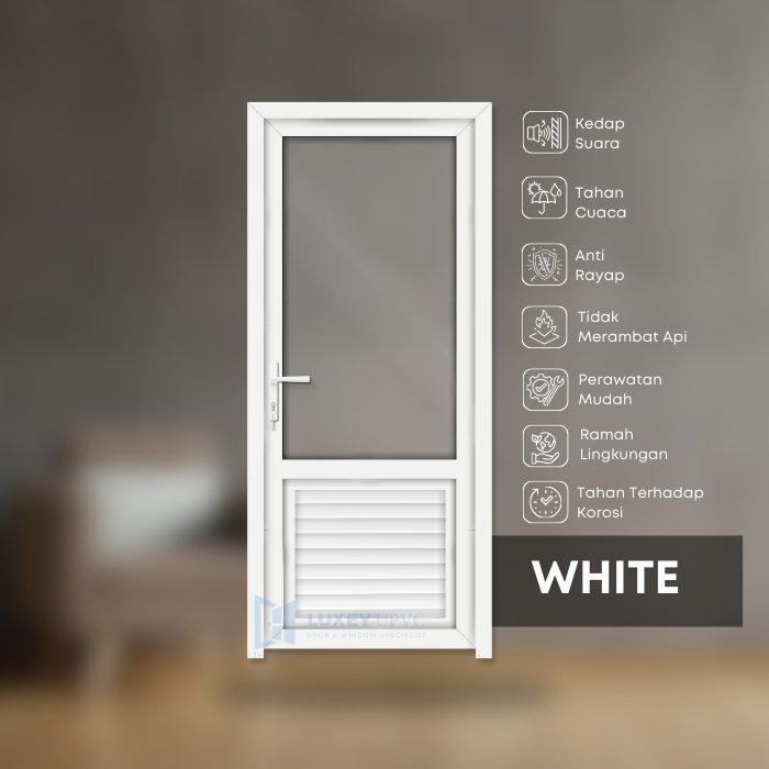 Pintu UPVC Kaca + Panel LXP 17