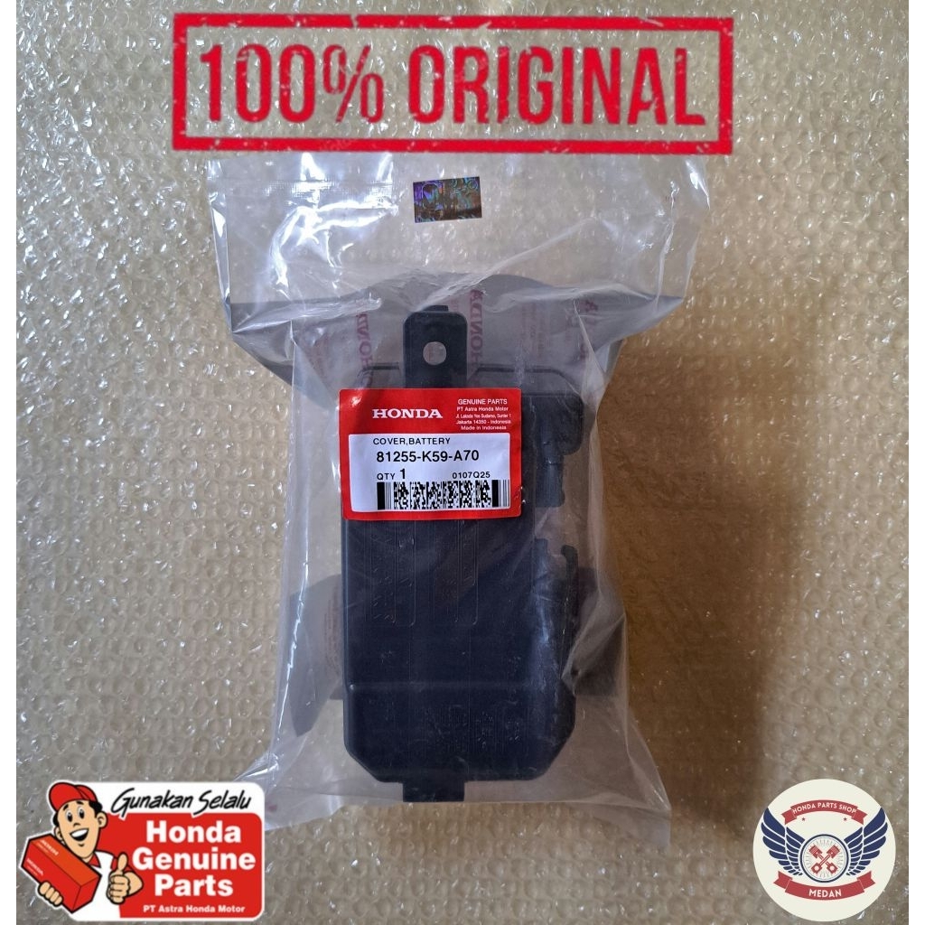 81255K59A70 Cover Tutup Aki Battery - Vario 125 eSP 2018 - 2022 Vario 150 eSP 2018 - Sekarang Led Ne