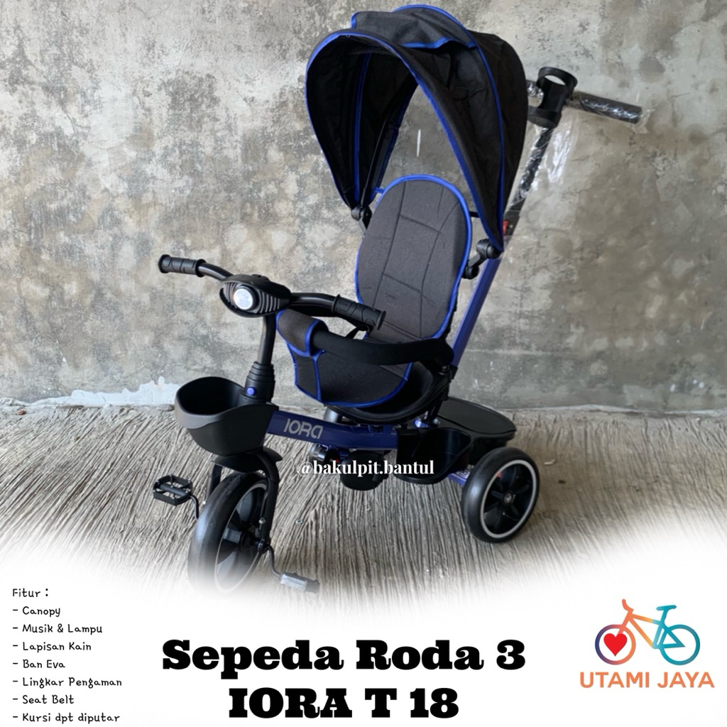 Sepeda Anak Roda 3 Tiga IORA t18 T 18 T-18 | Sepeda Roda 3 Tiga IORA t18 T 18 T-18