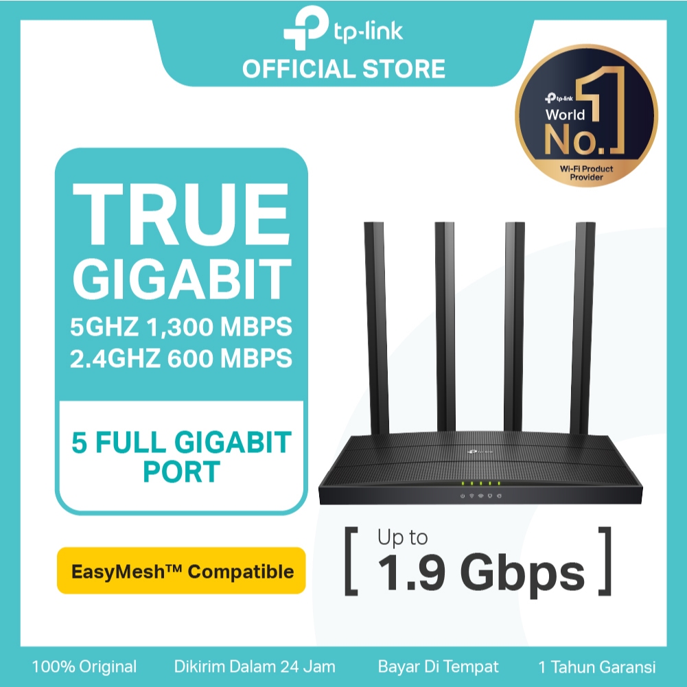 TP-Link Archer C80 | AC1900 WiFi 5 Router | Dual Band | Gigabit | Easy Mesh | WPA3 | Smart Connect