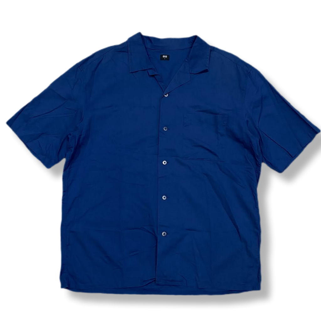 UNIQLO OPEN COLLAR SHIRT | KEMEJA | SKL