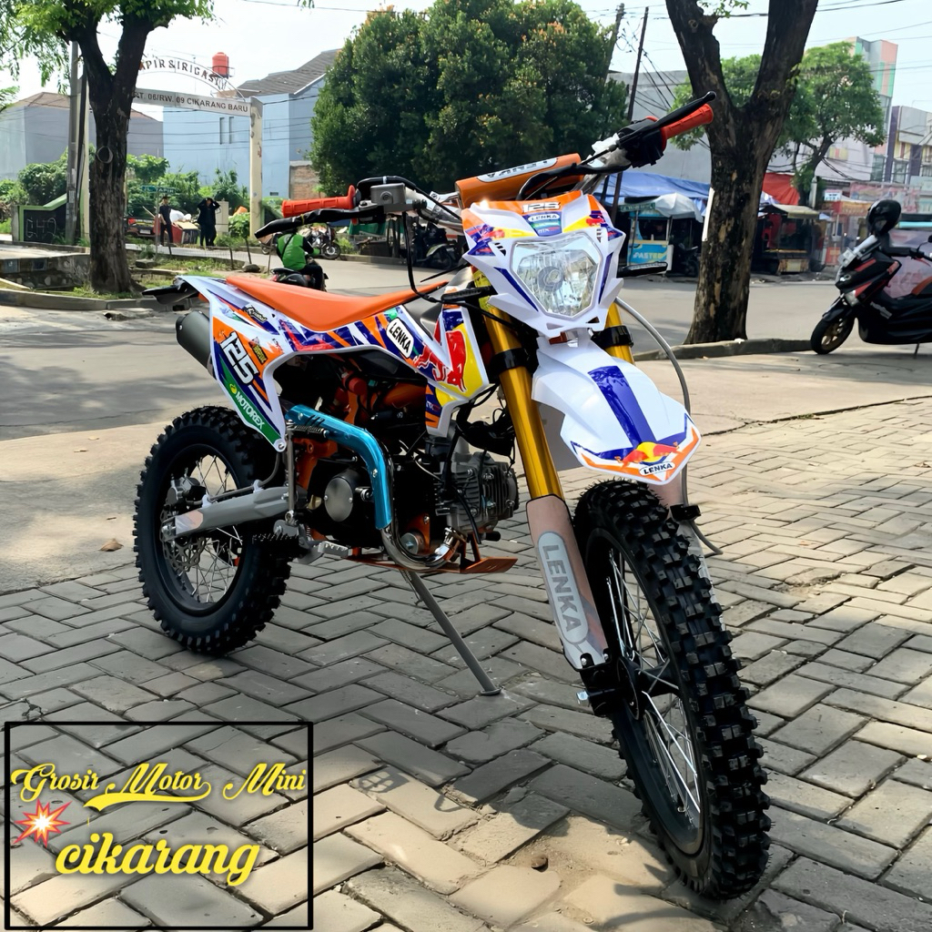 MOTOR MINI TRAIL 125CC LENKA MXGP 125L MANUAL KOPLING RING 17/14 MESIN 4TAK