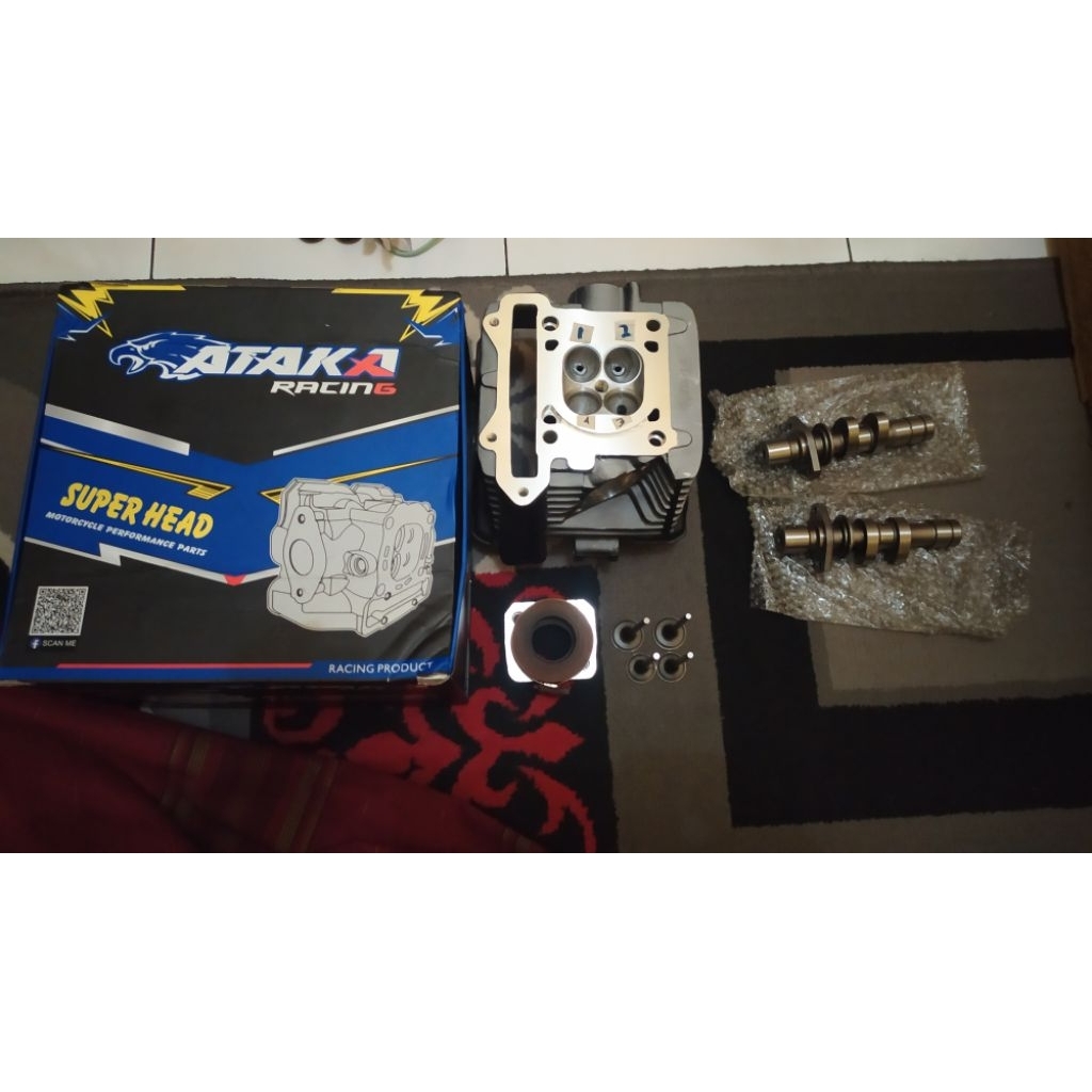 New Head Ataka Satria Fu karbu klep 23/26 + Porting polish