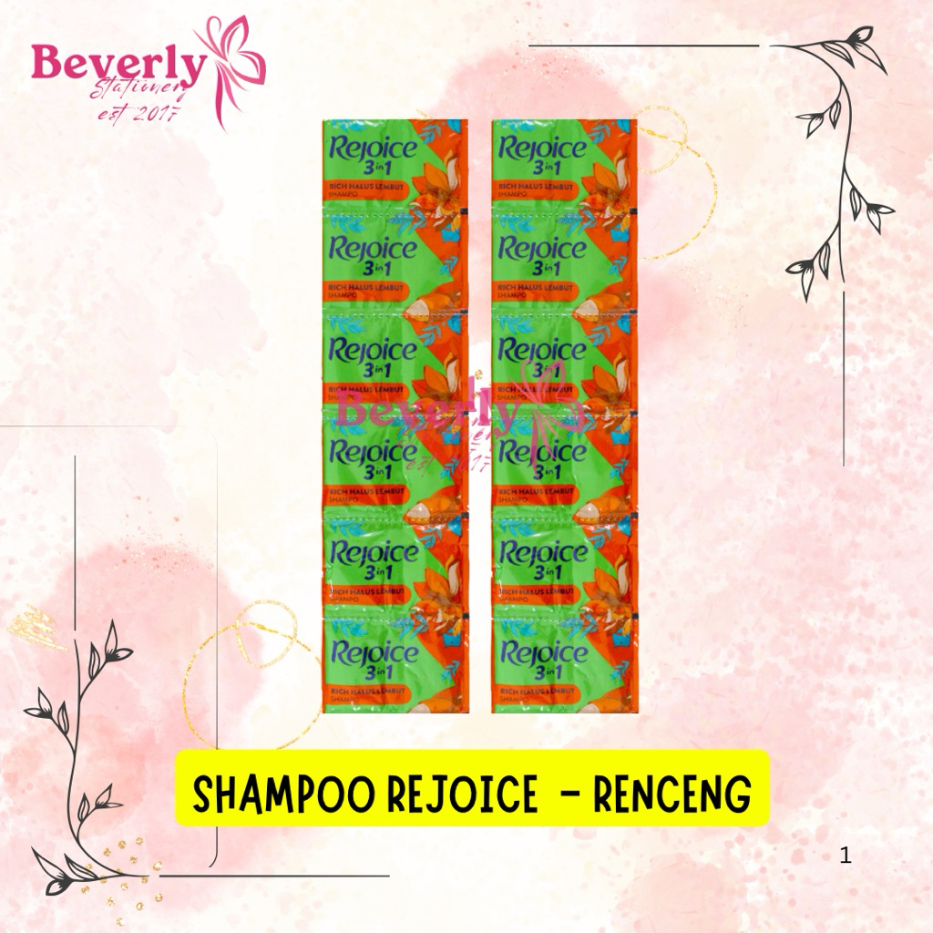 SHAMPOO REJOICE 3 in 1 / SAMPO SACHET REJOICE / SHAMPO SACHET RENCENG